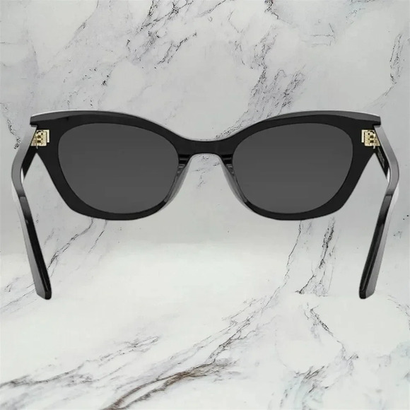 DIOR Sunglasses Black Gold DiorMidnight B2I 10A0 Cat Eye Acetate Christian DIOR - Picture 5 of 7